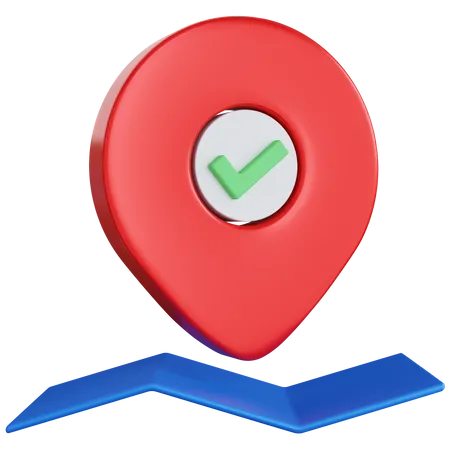 Approved Location  3D Icon