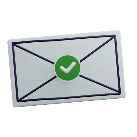 Approved Mail  3D Icon