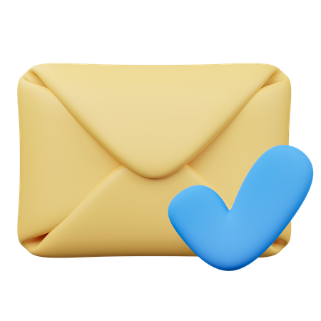 Approved Mail  3D Icon