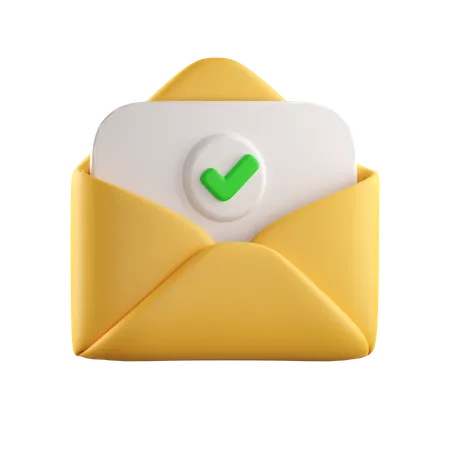 Approved Mail  3D Icon