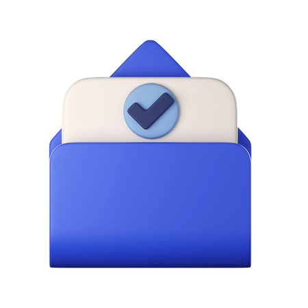 Approved Mail  3D Icon