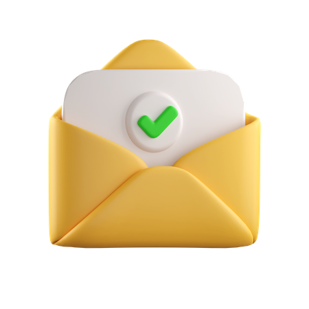 Approved Mail  3D Icon