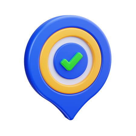 Approved Map Sign  3D Icon