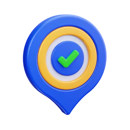 Approved Map Sign  3D Icon