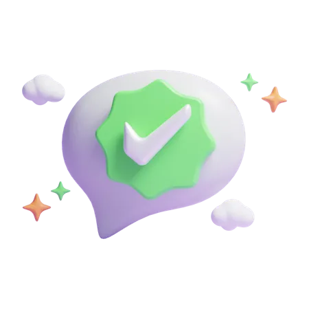 Approved Message  3D Icon