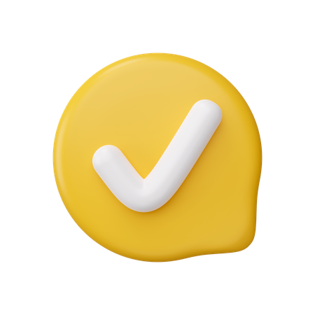 Approved Message  3D Icon