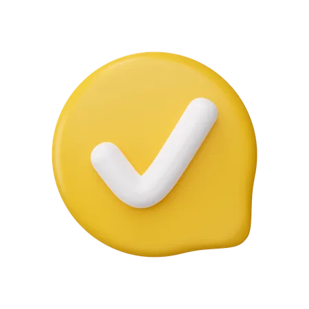 Approved Message  3D Icon