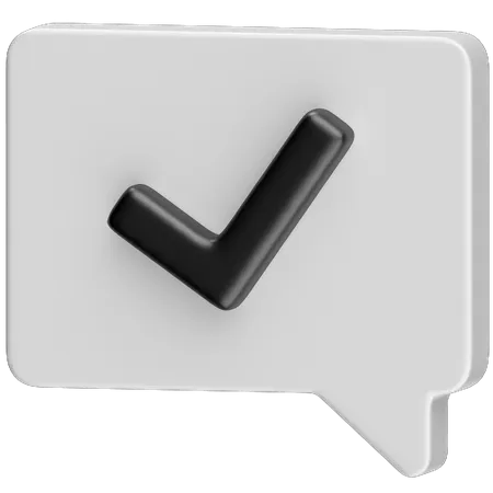 Approved Message  3D Icon