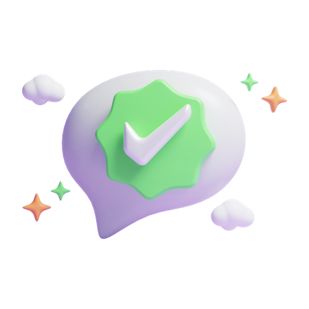 Approved Message  3D Icon
