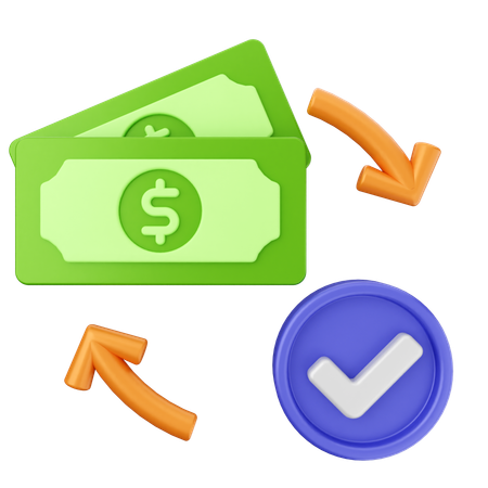 Approved Money  3D Icon