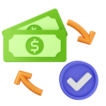 Approved Money  3D Icon