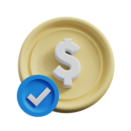 Approved Money  3D Icon