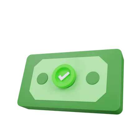 Approved Money  3D Icon