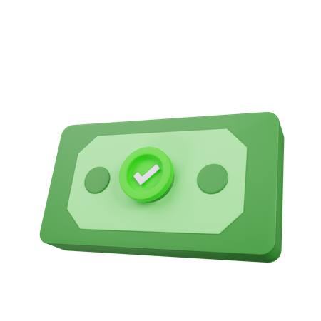 Approved Money  3D Icon