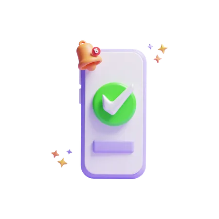 Approved Notification  3D Icon