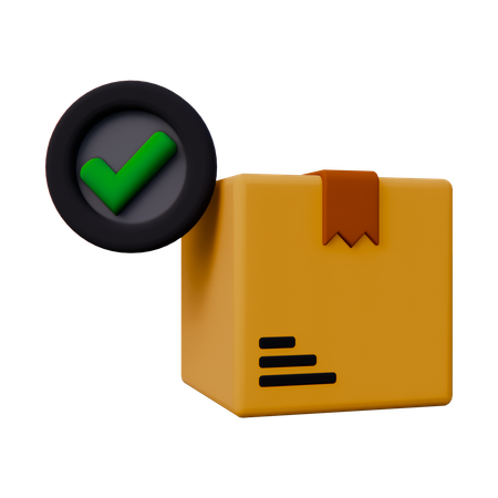 Approved Package  3D Icon