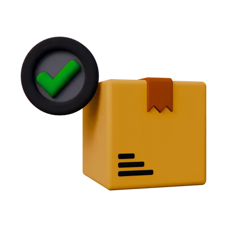 Approved Package  3D Icon