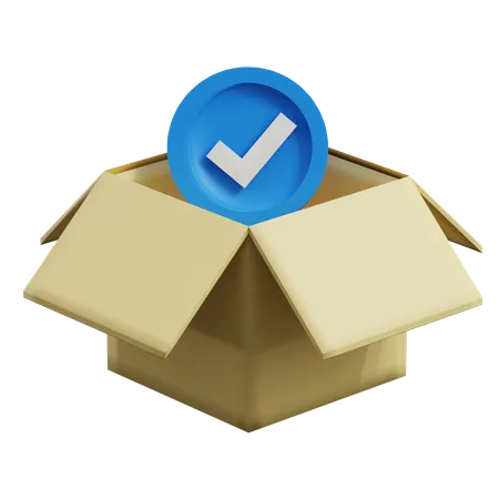 Approved Package  3D Icon