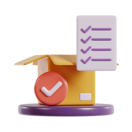 Approved Package  3D Icon