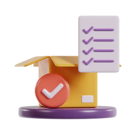 Approved Package  3D Icon