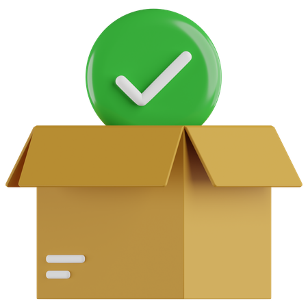 Approved Package  3D Icon