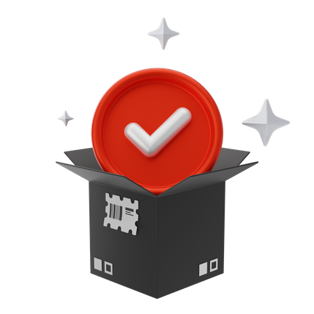 Approved Package  3D Icon