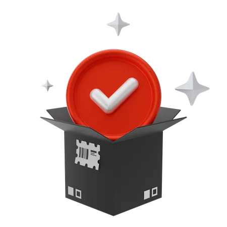 Approved Package  3D Icon