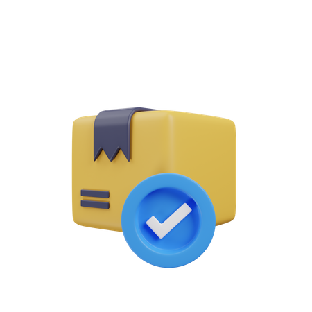 Approved Package  3D Icon