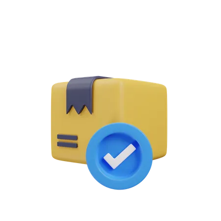 Approved Package  3D Icon