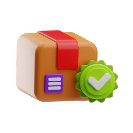 Approved Package  3D Icon