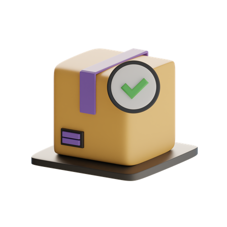 Approved Package  3D Icon