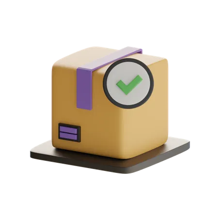 Approved Package  3D Icon