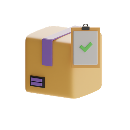 Approved Package  3D Icon