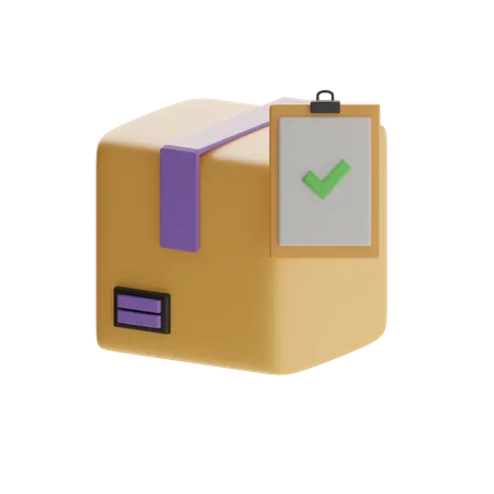 Approved Package  3D Icon