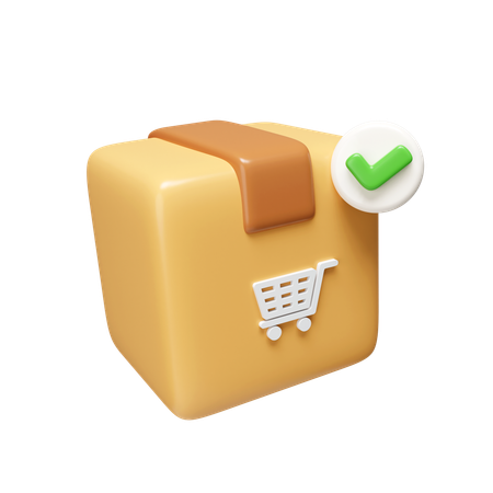 Approved Package  3D Icon