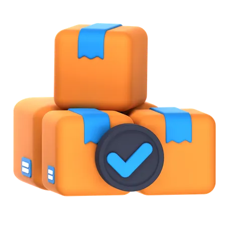 Approved Package  3D Icon