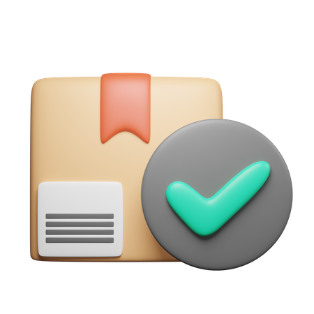 Approved Package  3D Icon