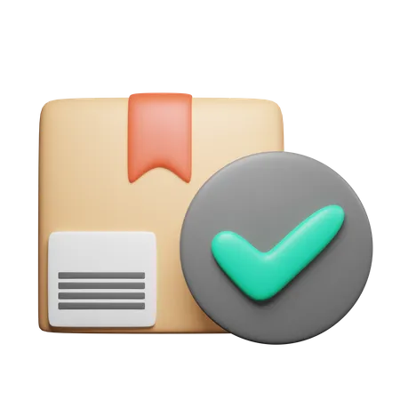 Approved Package  3D Icon