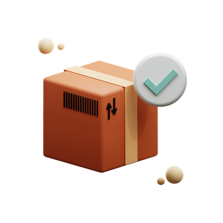 Approved Package 3D Icon