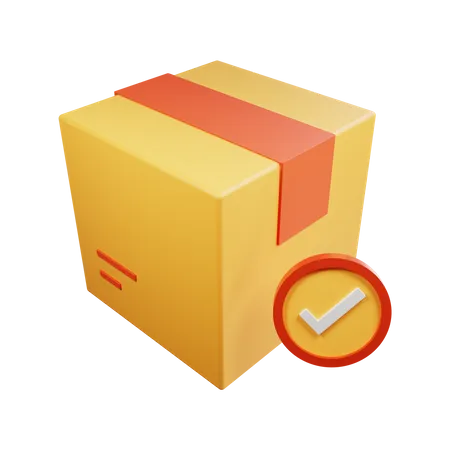 Approved Package  3D Icon