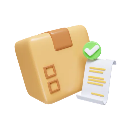 Approved Package Bill  3D Icon