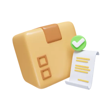Approved Package Bill  3D Icon