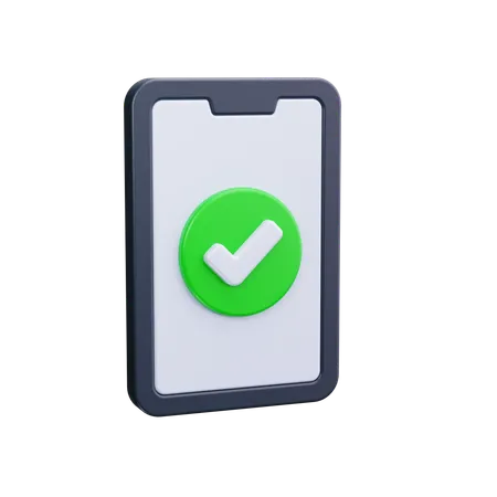 Approved Phone  3D Icon