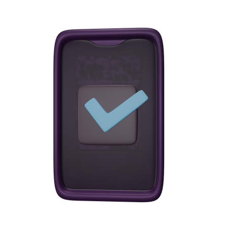 Approved Phone  3D Icon