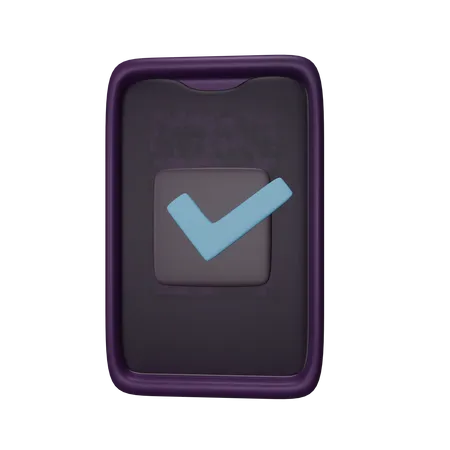 Approved Phone  3D Icon