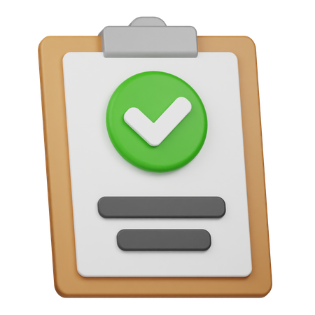 Approved Report  3D Icon