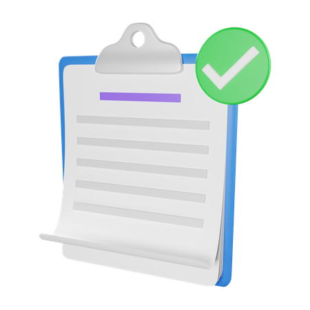 Approved Report  3D Icon