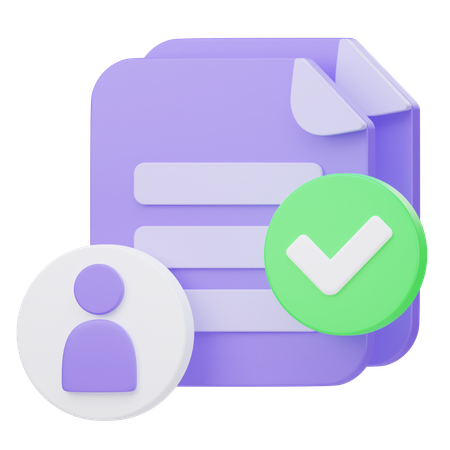 Approved Resume  3D Icon