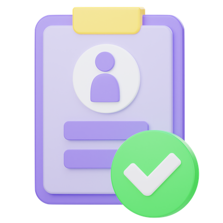 Approved Resume  3D Icon
