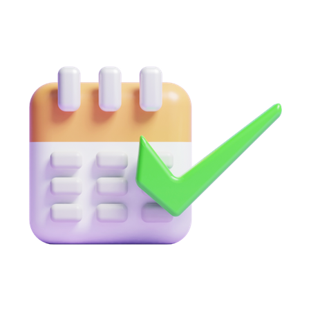 Approved Schedule  3D Icon